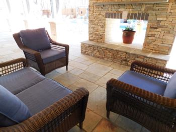 Outdoor fireplace